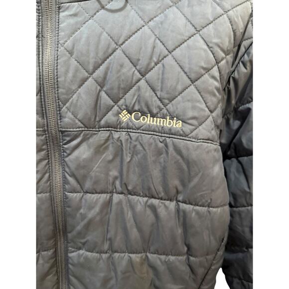 Columbia Women’s Navy Hooded Full Zip Pockets Winter Coat Jacket 1X Plus - Picture 4 of 4